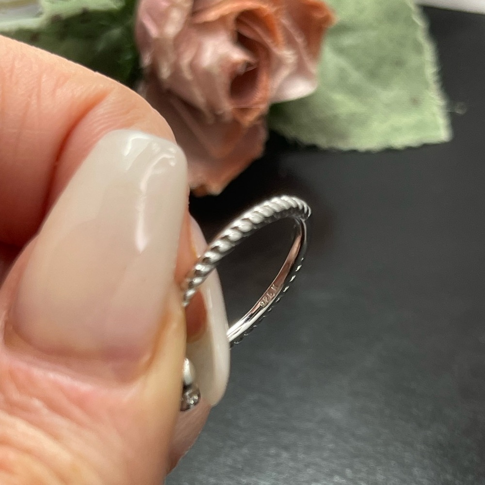 Solid Sterling Silver 925 Teddy Bear Ring Size 6,… - image 7